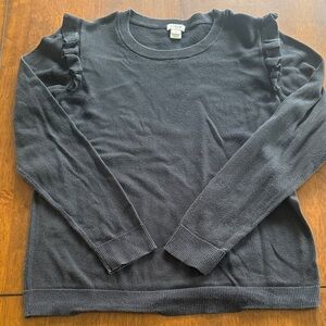 J.Crew Ruffle Shoulder Sweater
